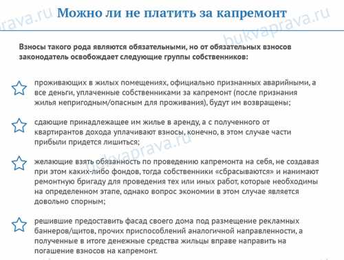 Льготы на капитальный ремонт, пенсионеры не платят за капитальный ремонт?